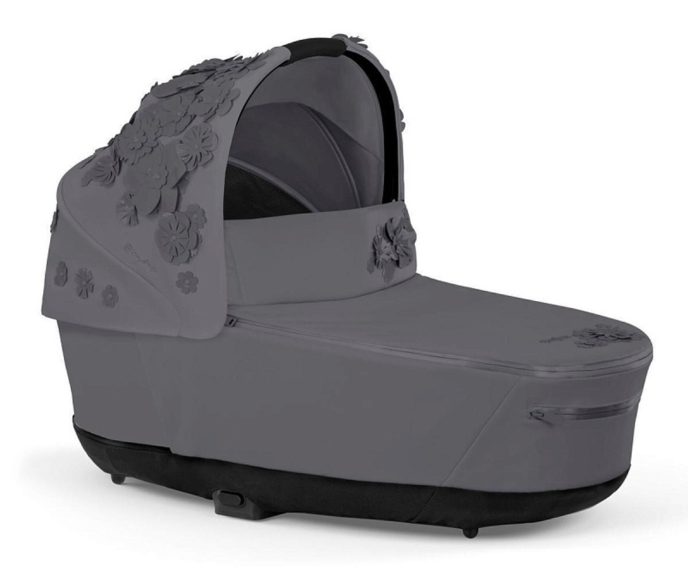 Коляска для новорожденных Cybex Priam IV Chrome Brown Simply Flowers Dream Grey