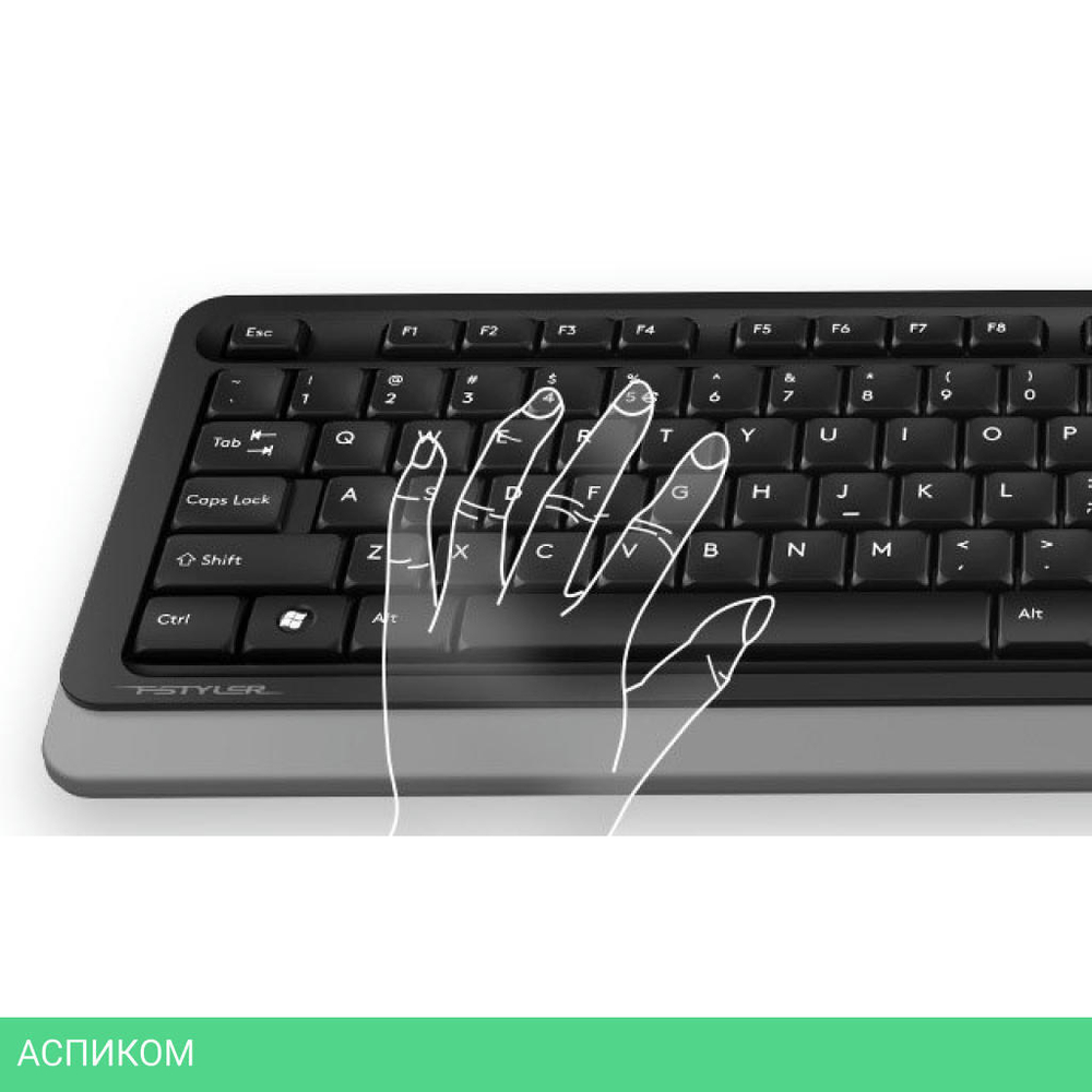 Набор периферии A4 FStyler F1010 черный/серый
