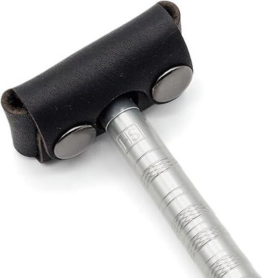 Чехол для лезвия Т-образной бритвы Henson Shaving защитный, черная кожа