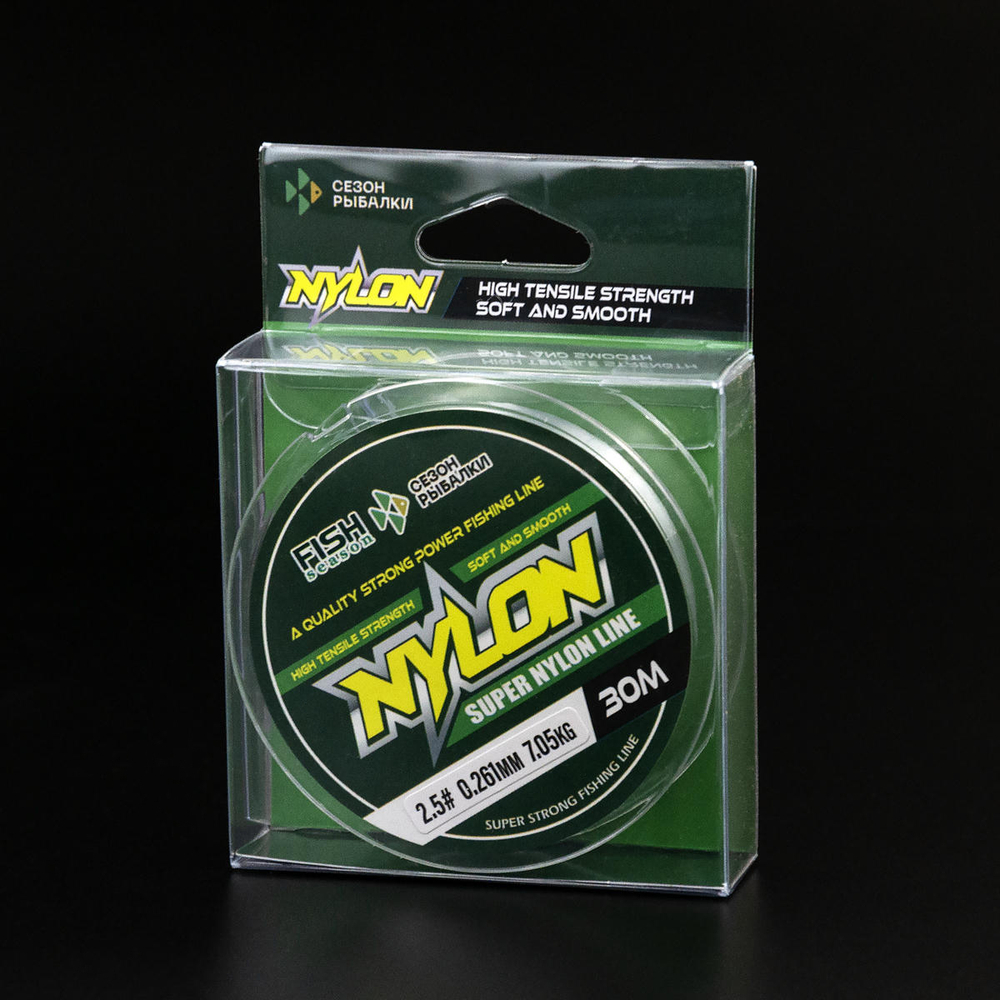 Леска монофильная Fish Season Nylon 30м (прозрачная)