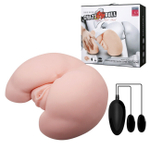 CrazyBull Vagina and Anal Мастурбатор вагина и анус с вибрацией (Цвет: телесный)