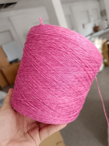 Хлопок 100% с люрексом - барби - 500гр - 100гр/500м