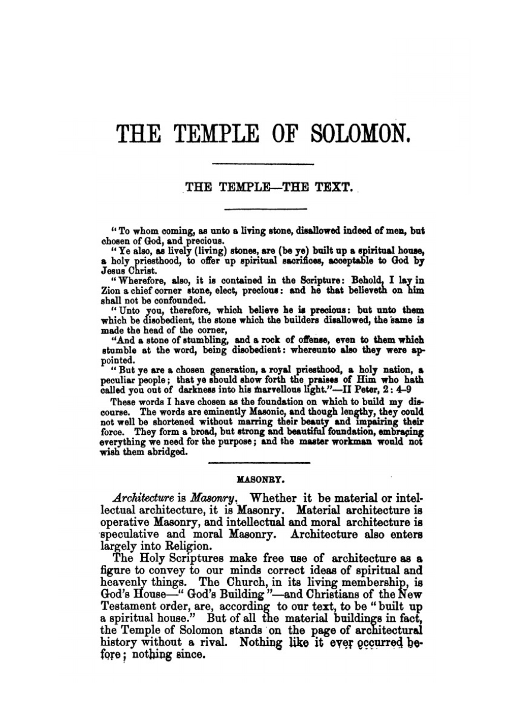 The Temple of Solomon | Orceneth Fisher