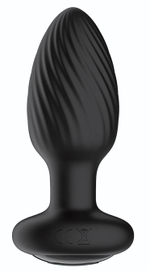 Черная анальная вибровтулка Nexus Tornado - 9,8 см. (Цвет: черный)