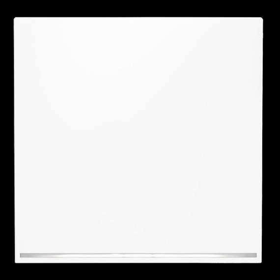 Клавиша для выключателя/переключателя одноклавишного с подсветкой S70 (белый матовый) Voltum VLS000202