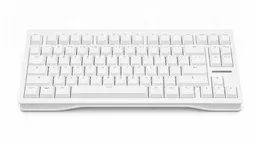 Wooting 80 HE Zinc Alloy White — фронтальный вид
