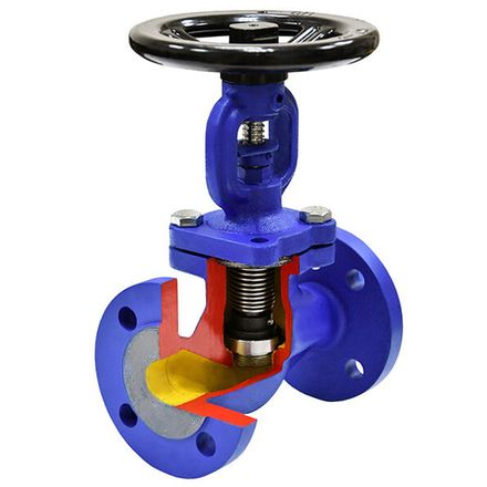 Вентили запорные с сильфонным уплотнением АСТА В323 фланцевые