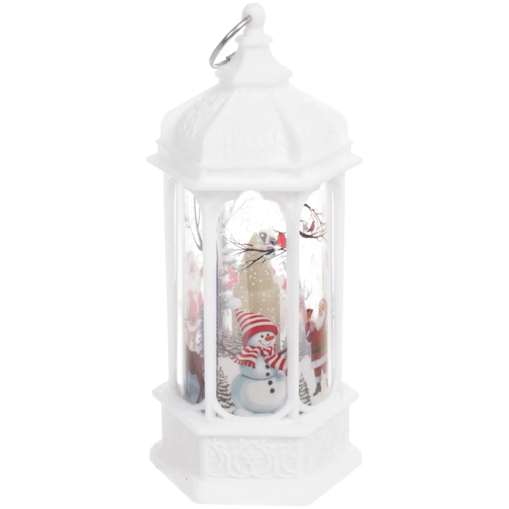 Сувенир с подсветкой «Лампа - Зимняя сказка» 5*6*13 см, Белый