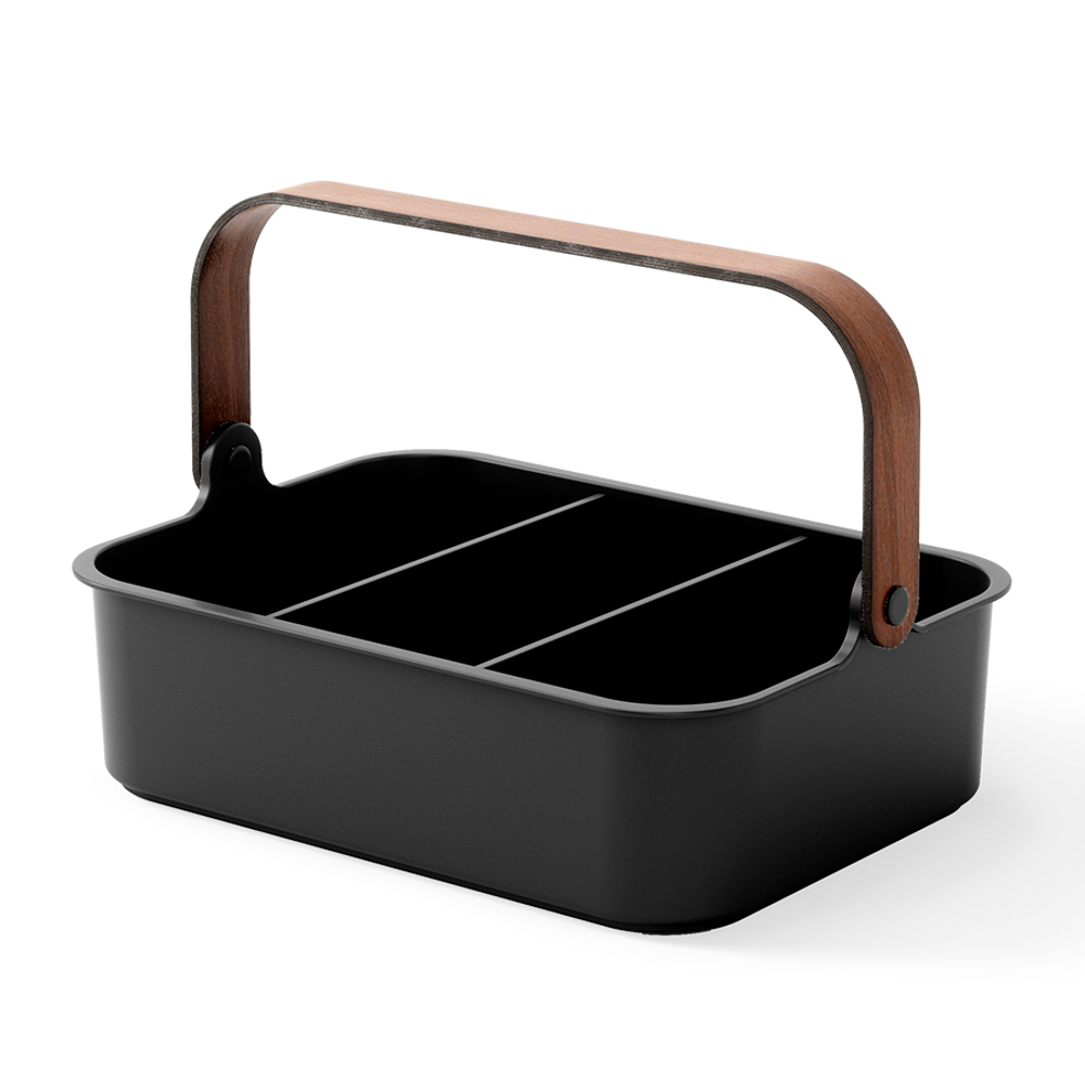 Органайзер bellwood, 37х27 см, черный/орех