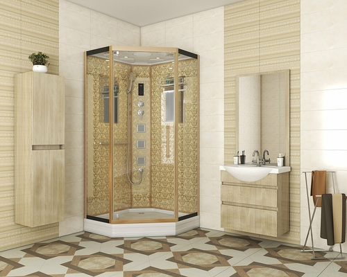 Душевая кабина Niagara Luxe NG-7717G 100x100 с гидромассажем