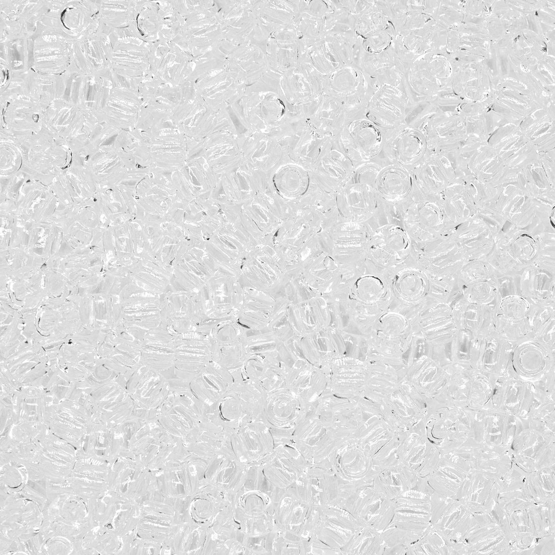 Японский бисер TOHO Round 11/0 (№1), прозрачный