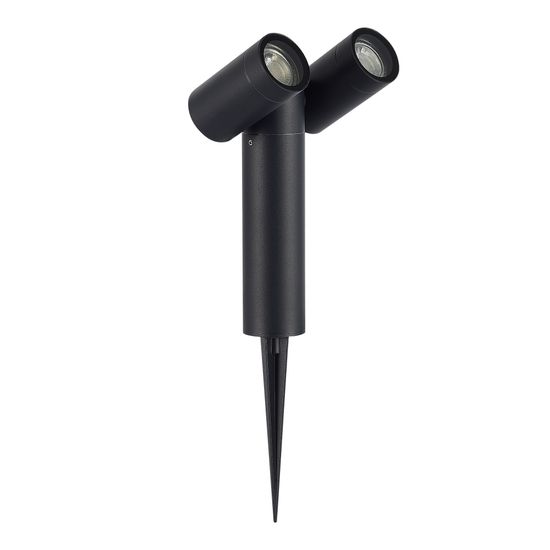 SL9011.405.02 Светильник уличный наземный ST-Luce черный/белый GU10 2*50W ECOLLO