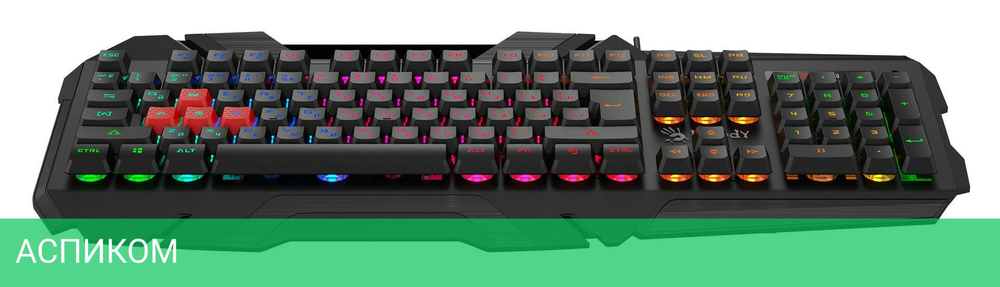 Клавиатура A4Tech Bloody B150N черный