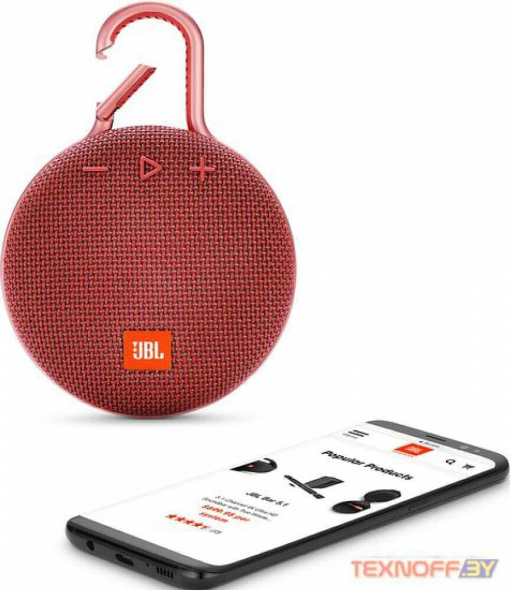Портативная акустика JBL CLIP 3 Red (красный)