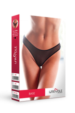 Трусики стринги из сетки Le Frivole черные L/XL