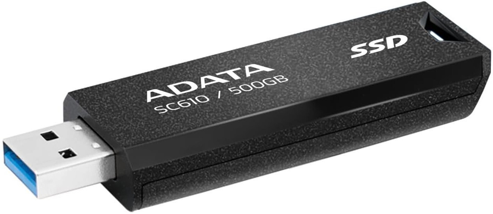 Внешний SSD USB 3.2 Gen 2 Type-A ADATA SC610-500G-CBK/RD