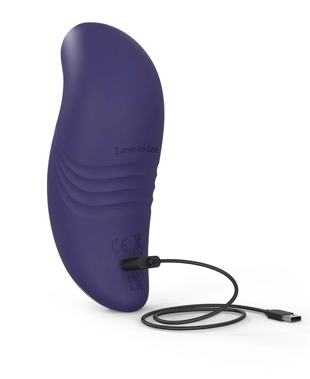 Темно-синий вакуум-волновой стимулятор Believer