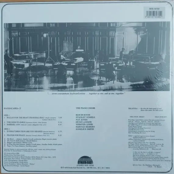 The Piano Choir – Handscapes 2 - Analogue - LP