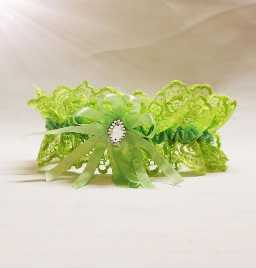 Подвязка салатовая SvetikFantasy, 6,8см №4802.75