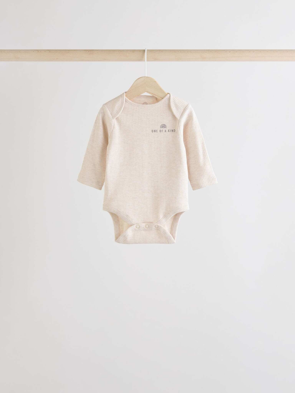 Боди с длинным рукавом для малышей Next E19-891, 3 шт., Темно-серый, Серый, Бежевый