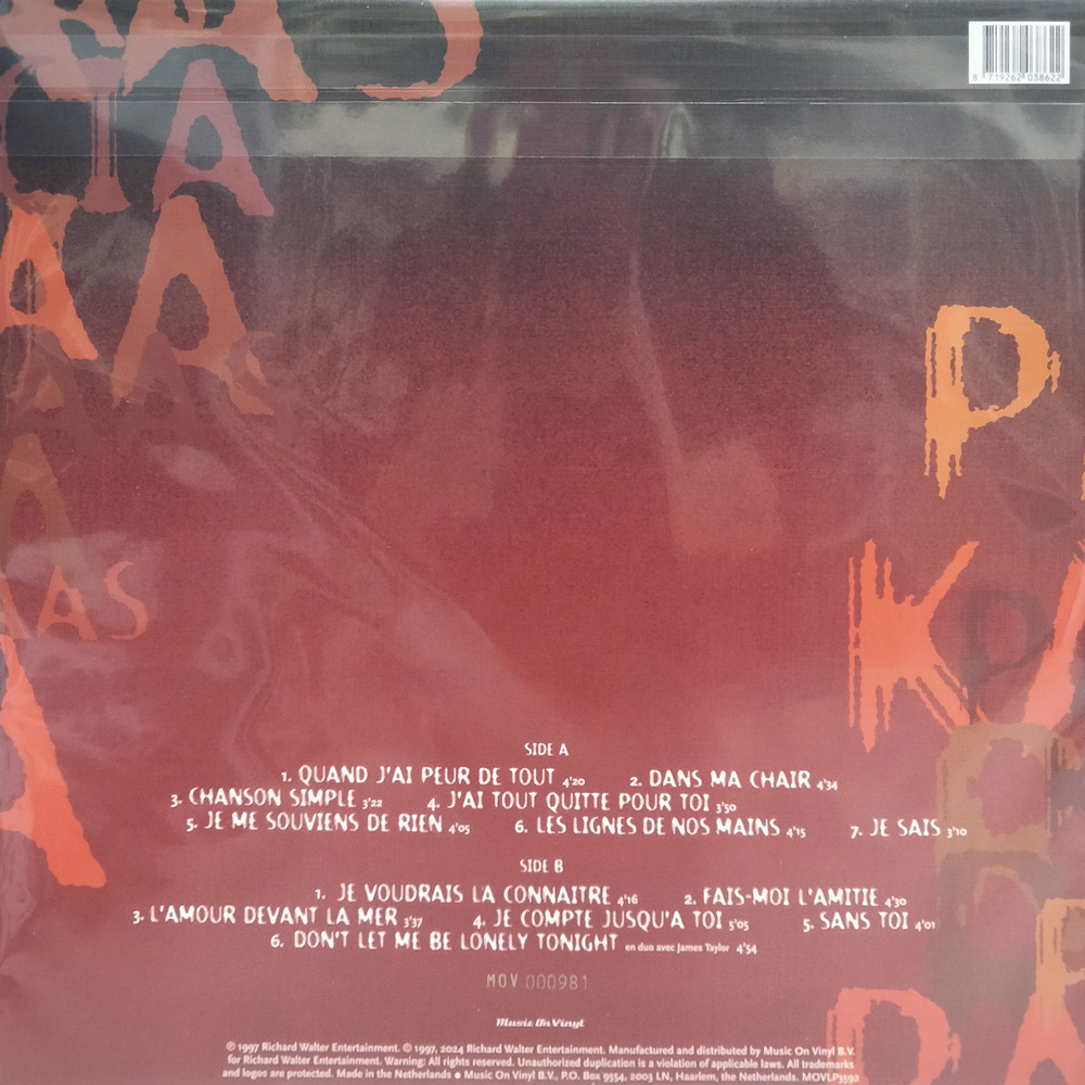 Patricia Kaas / Dans Ma Chair (Limited Edition)(Coloured Vinyl)(LP)