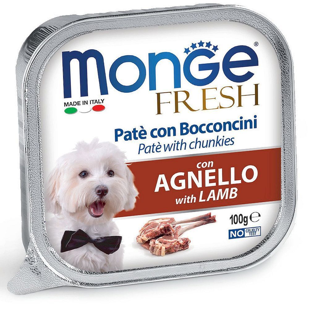 Monge Dog Fresh консервы для собак ягненок 100 г