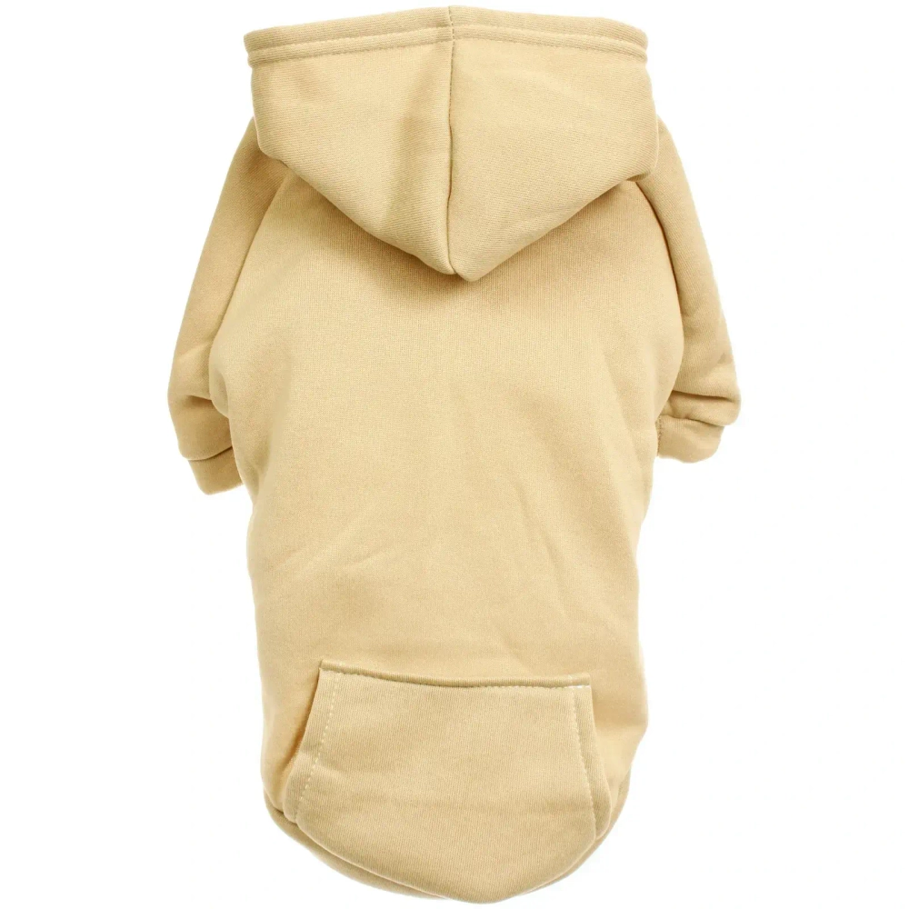 Кофта - толстовка для мелких пород собак «BRO Style», цвет молочный, р L (на флисе)