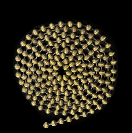 Цепь управления металлическая 4,5х6 мм для рулонных и римских штор, цвет антик