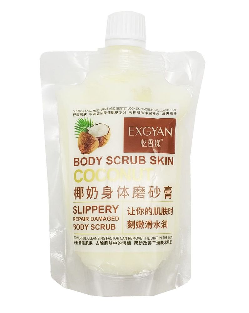 Скраб для тела Exgyan Body Scrub Skin Coconut увлажняющий с кокосом 300 г