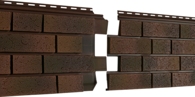 Фасадная панель Ю-Пласт Стоун-Хаус S-Lock Клинкер Нордик Глина 1950х292мм 0.57м2