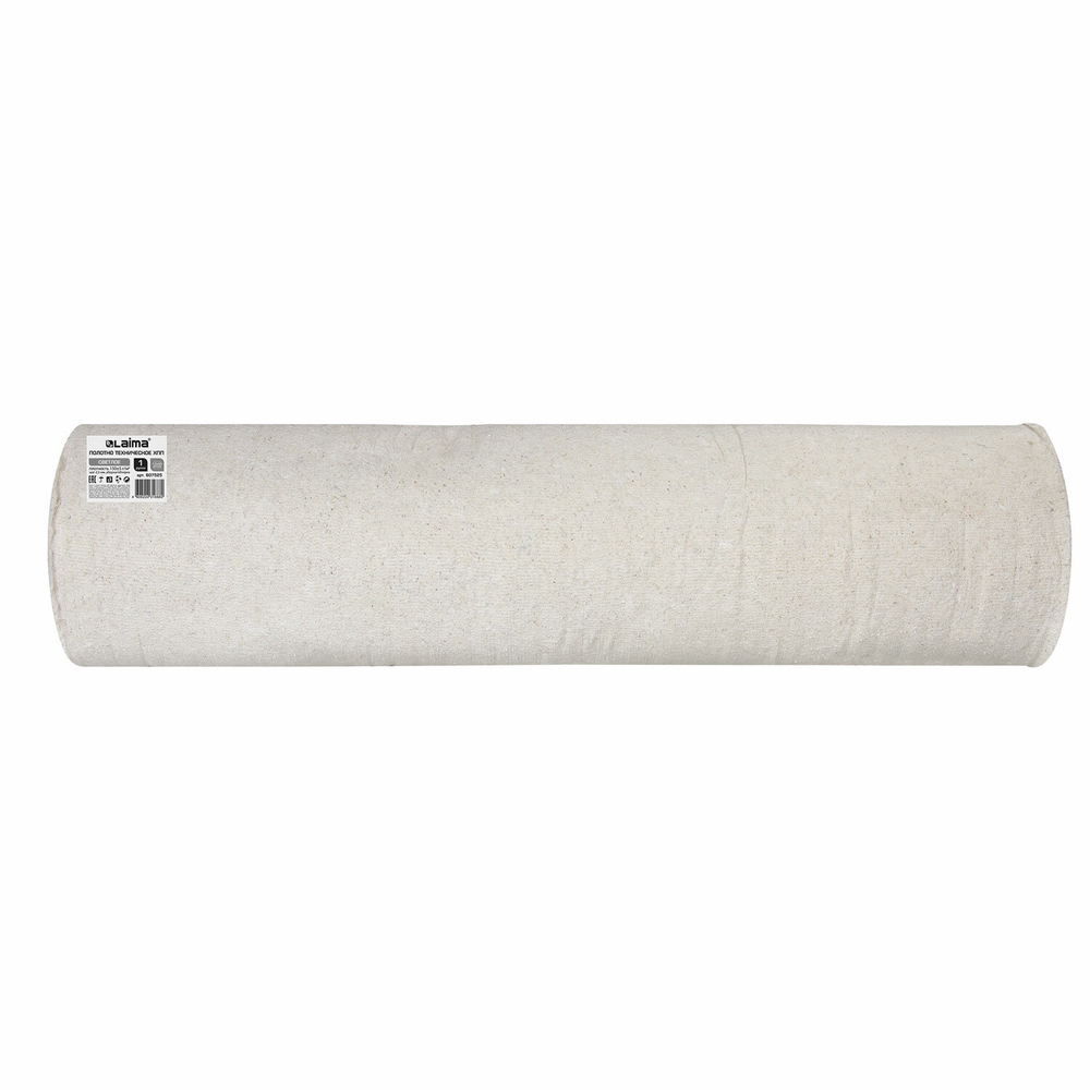 Полотно ХПП холстопрошивное, Узбекистан, светлое, 1,5х50 м, 150(±10) г/м2, шаг 2,5 мм, LAIMA, 607525 (упаковка 1 шт)