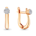 941833к Серьги из Золота с бриллиантами из коллекции "Elegance"