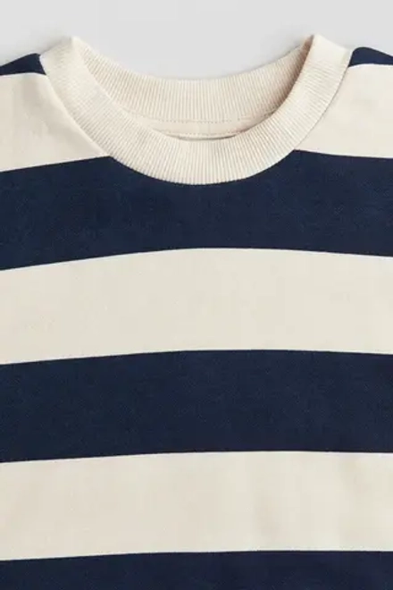 H&M Толстовка с круглым вырезом, синий