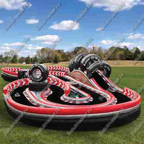 Надувная трасса для машинок "Автотрек", 15,3*6*2,5 м