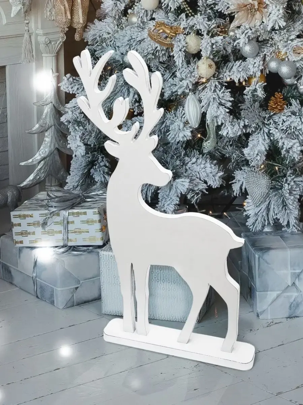 Новогодний декор. Рождественский олень 73*39 см