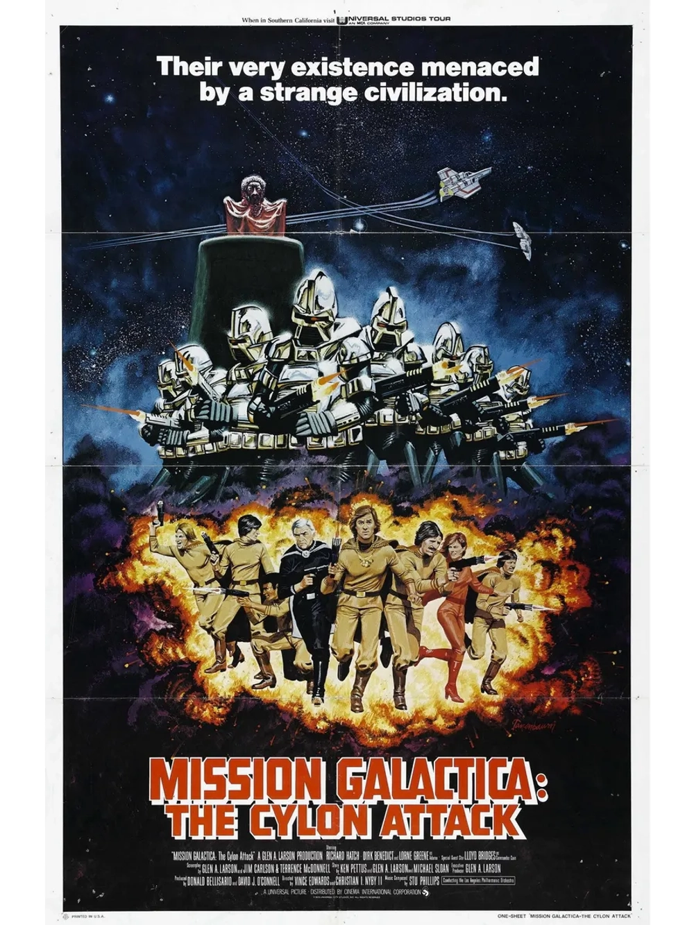 Звездный крейсер Галактика: Атака сайлонов (1979) (DVD-R)