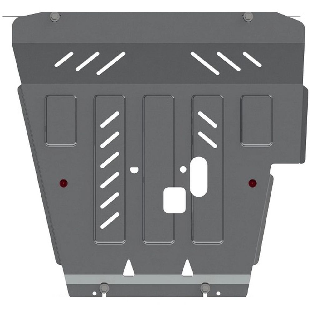 Защита КПП (алюминий) для Mitsubishi Pajero Sport III 2016-, Mitsubishi L200 2015-2023 (V - все), Fiat Fullback 2015-2019 (V - 2.4) Alfeco.ALF1448al