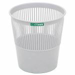 Корзина д/бумаг СТАММ сетчатая серый пластик 9 л