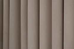 Портьера 300х260 Garda Decor Silkу 5 бежевая на подкладе