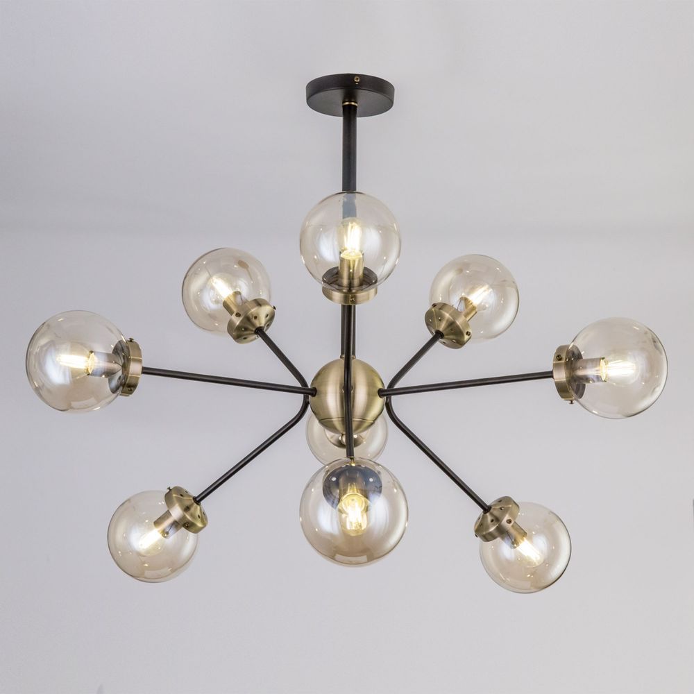 Citilux Планета CL105295 Люстра на штанге Бронза