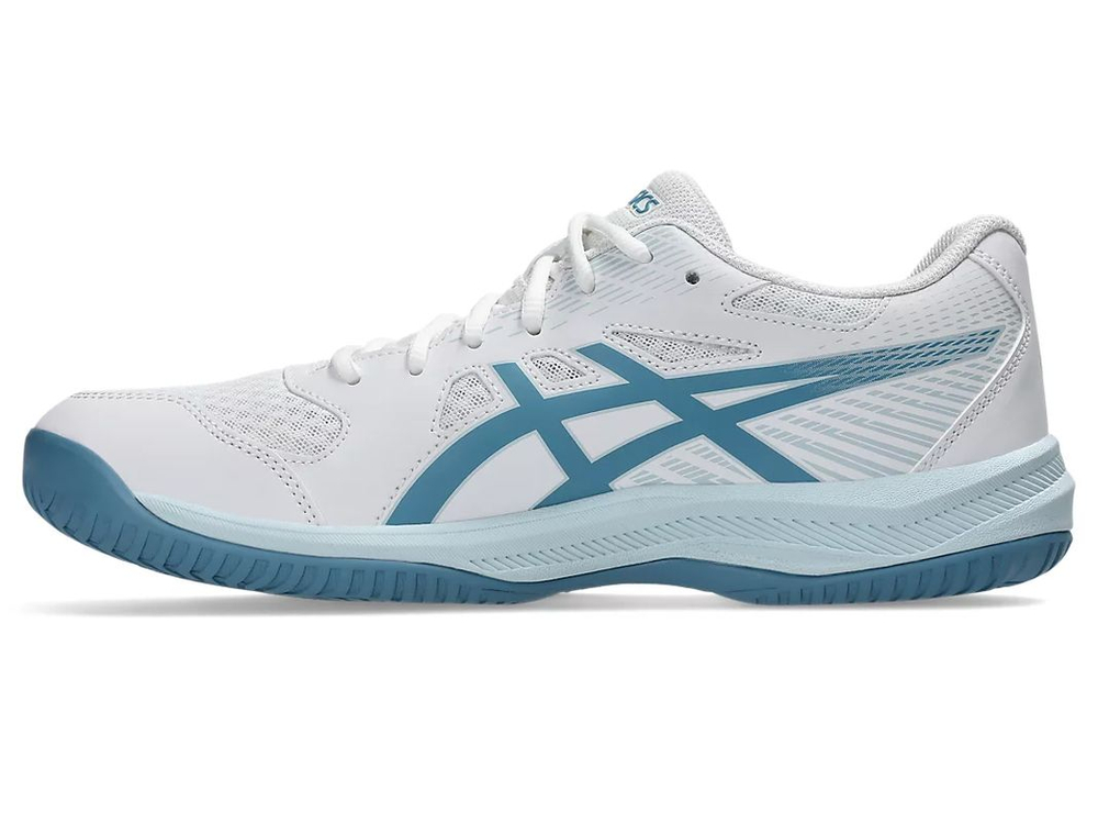 Мужские кроссовки для бадминтона/сквоша Asics Upcourt 6 - white/saba blue