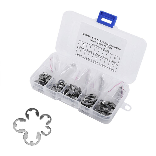 Набор стопорных колец для крепления вала M1.5 ~ M10, 120шт