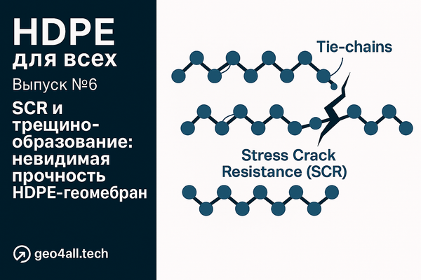 HDPE для всех — Выпуск № 6. SCR и трещинообразование: невидимая прочность HDPE-геомембран