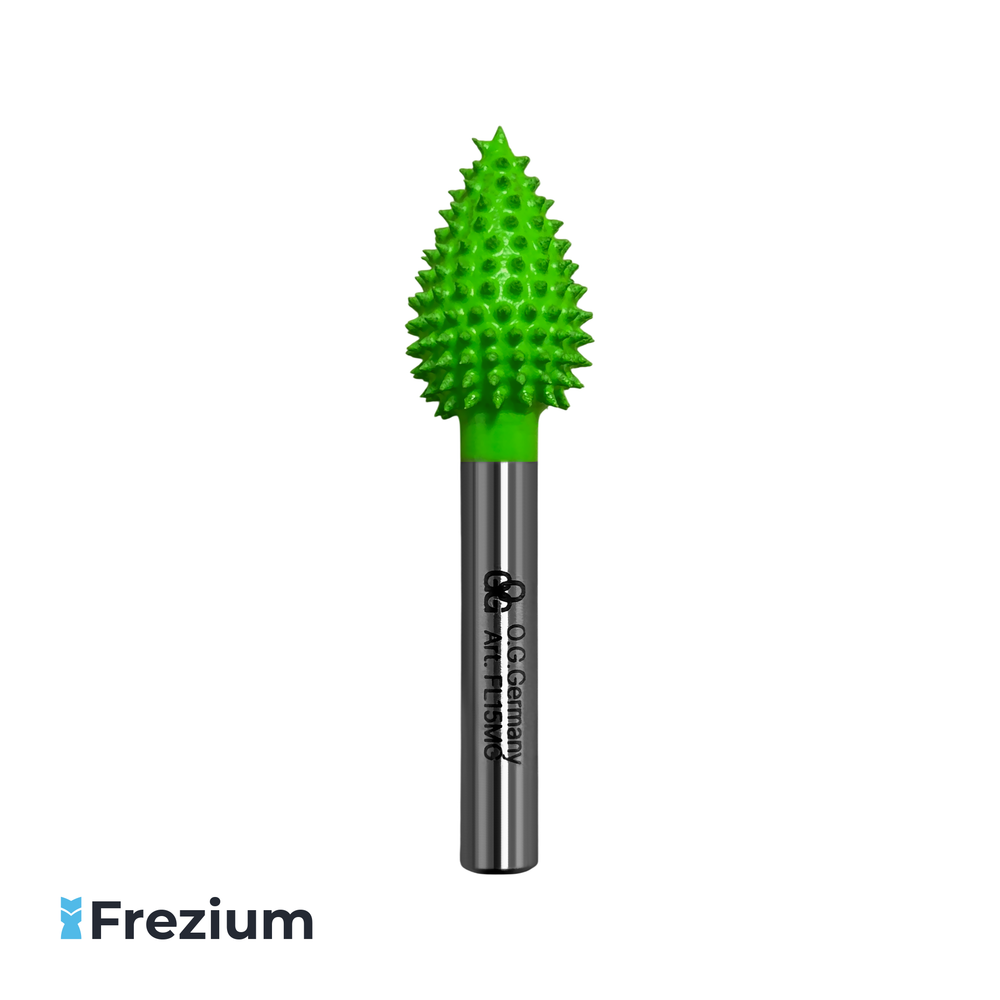 Борфреза твердосплавная по дереву пламя "O.G.Germany" 15x6x22x57 Средняя Зернистость; FL15MG