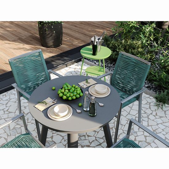 Столик stian, D50 см, зеленый