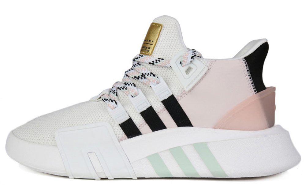 Adidas originals EQT Bask fabric shock absorption non-slip lightweight low-cut sports casual shoes women's white powder