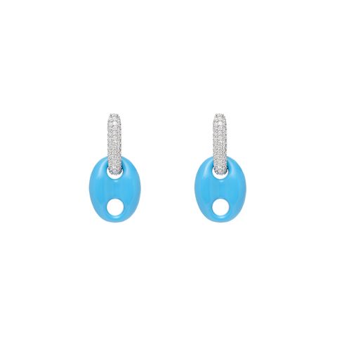 One More Time Earrings - Blue