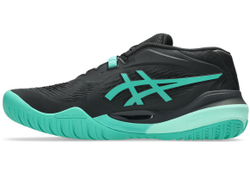 Мужские кроссовки теннисные Asics Gel-Resolution X - black/aurora green