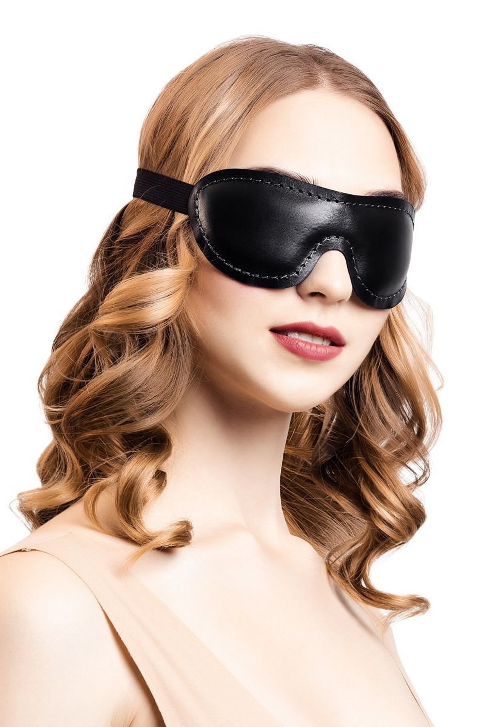 Черная мягкая закрытая маска на глаза (Цвет: черный)