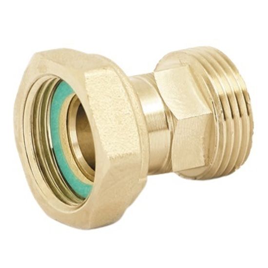 Соединение с накидной гайкой Uni-Fitt 1" НР/ВР с плоской прокладкой латунное
